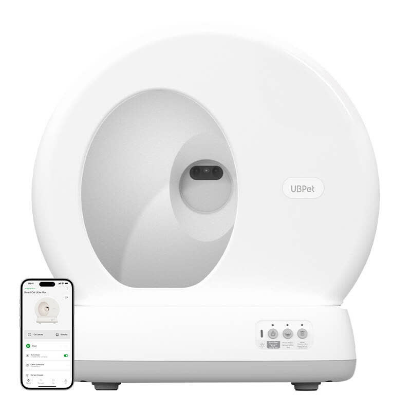 Caixa de Areia UCAT C10 Pro c/ Auto Limpeza Inteligente e Câmara p/ Gatos - UBPET